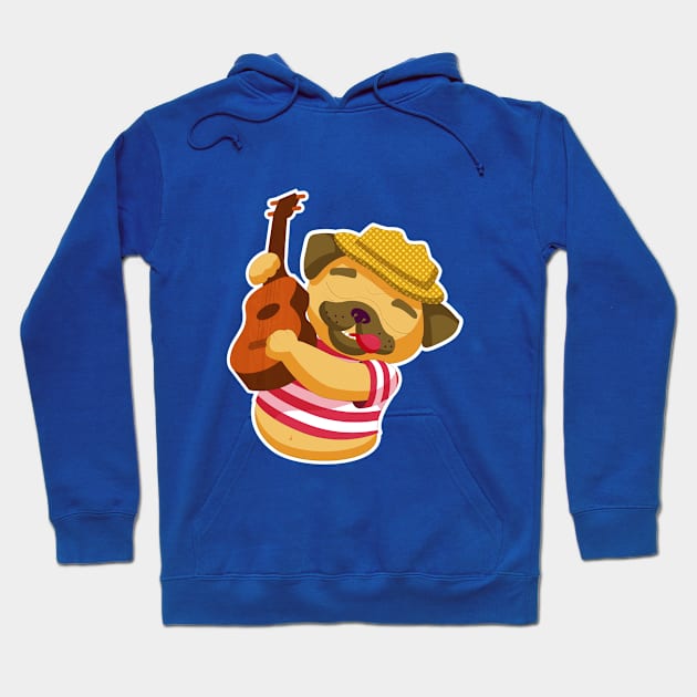 Cutie Pug Design Hoodie by teespotfashions